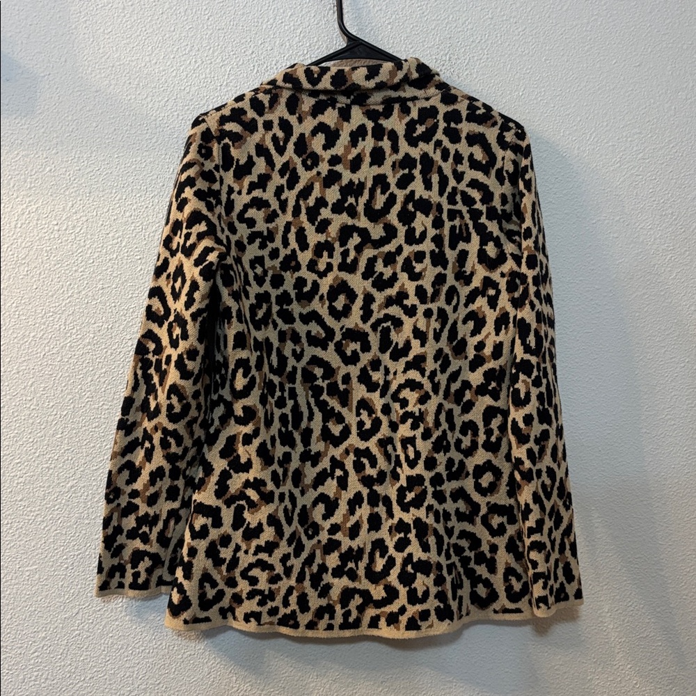 J. Crew Animal Print Blazer in Black and Tan - Picture 6 of 6